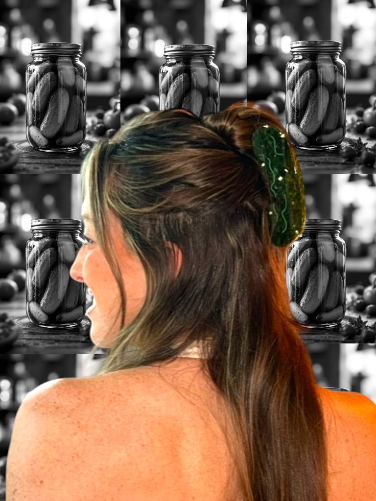 Blingy Pickle Hair Claw