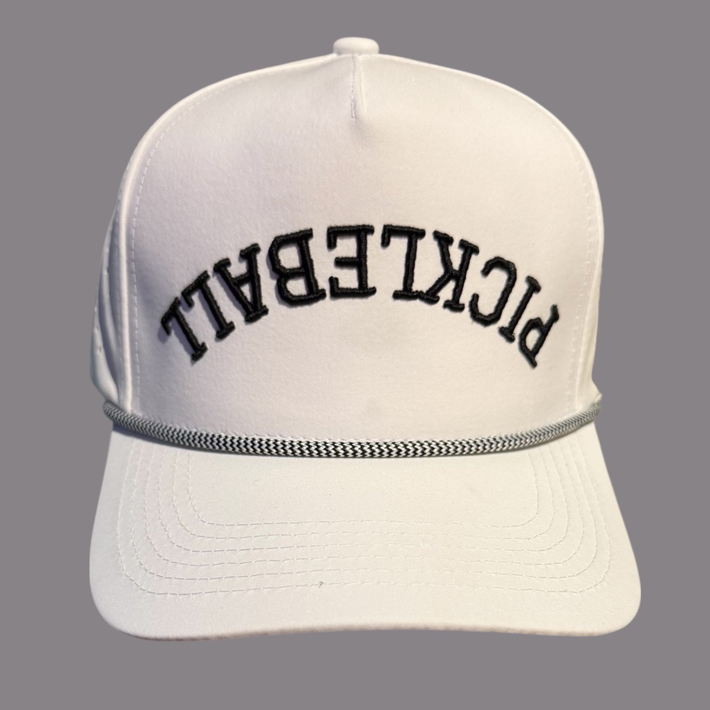PICKLEBALL Upside Down Hat | white + black
