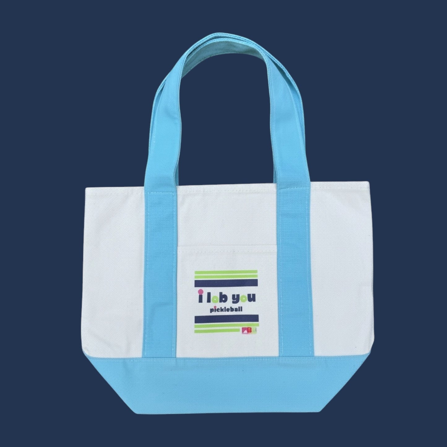 i lob you pickleball | mini Carryall Tote Bag | sky blue