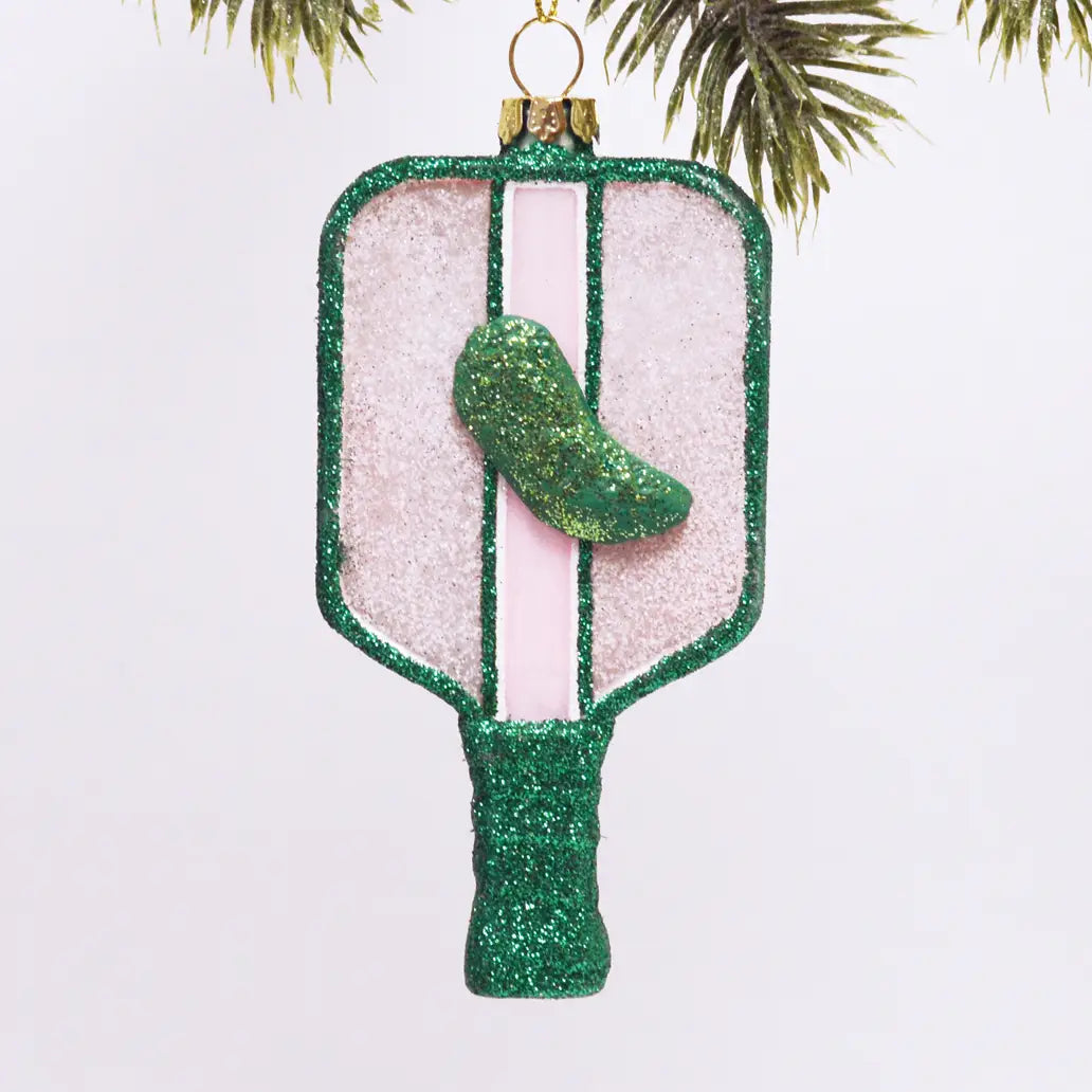 COMING SOON! 3"Glass Pickleballer Ornament