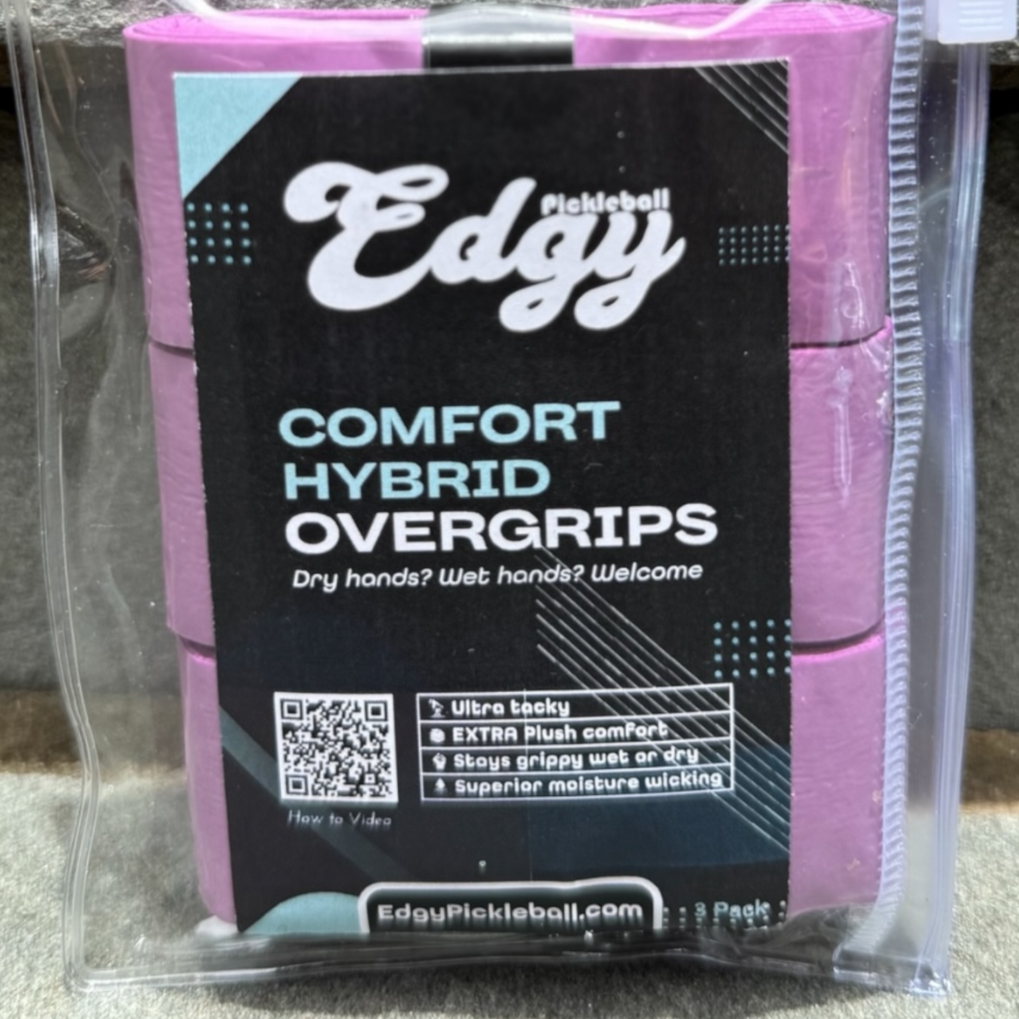 Hybrid Overgrip | 3 Pack | Orchid Purple