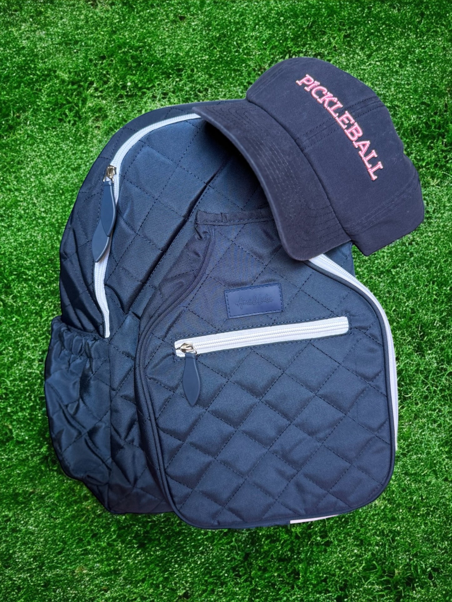 PICKLEBALL Embroidered Hat | Navy + Pink