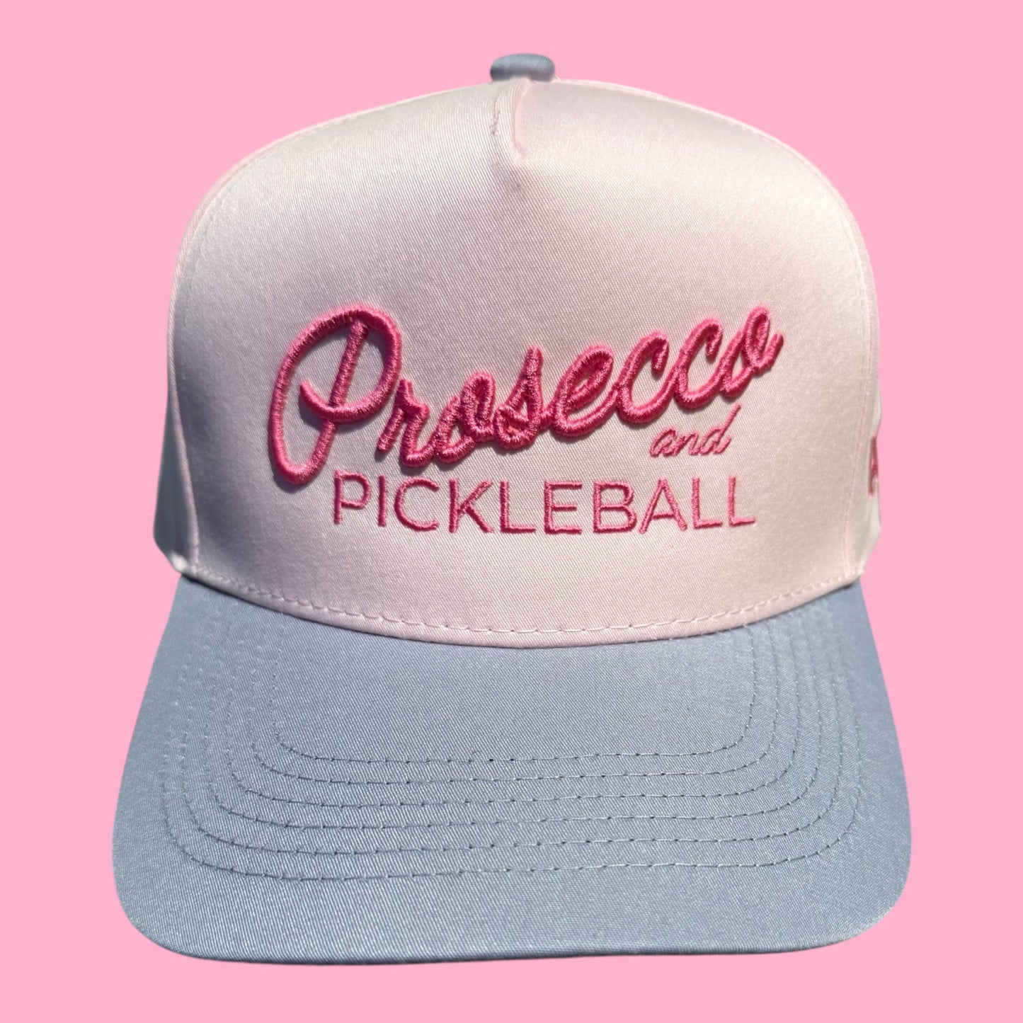 Prosecco and Pickleball Hat | Bubblegum Pink + Lavender + Hot Pink