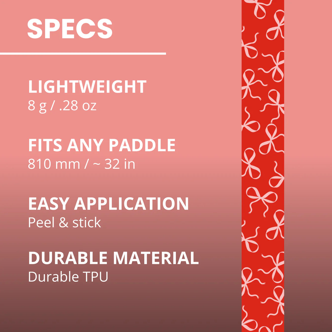 Edge Tape | Pink Bows