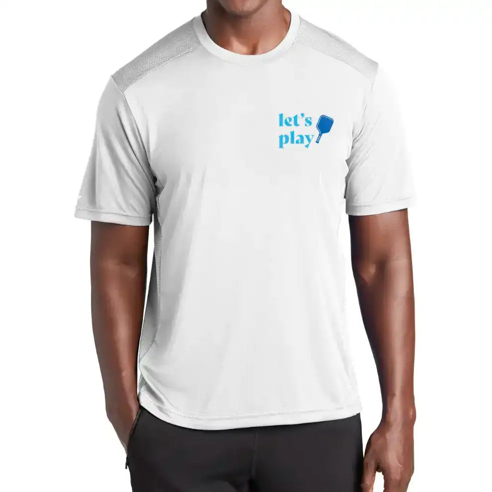 Men's Pickleball Shirt | White Performance Your Kitchen or Mine | IN STORE ONLY!