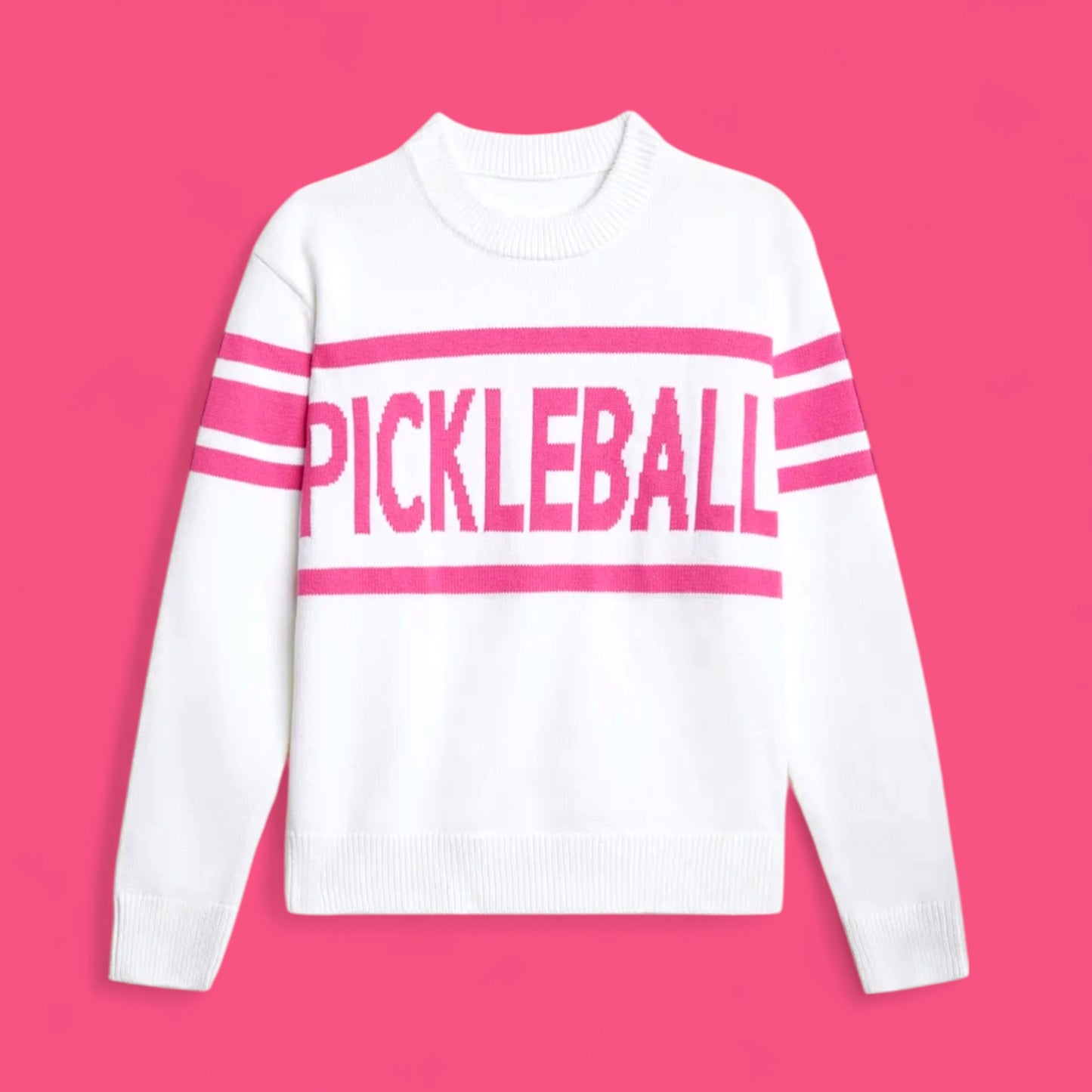 Pickleball Crewneck Sweater | pink