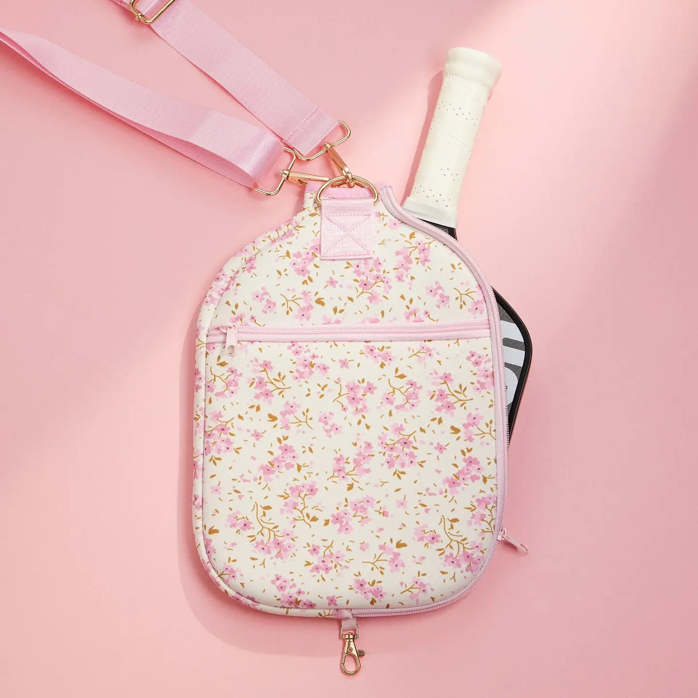 Floral Pickleball Paddle Cover | pink