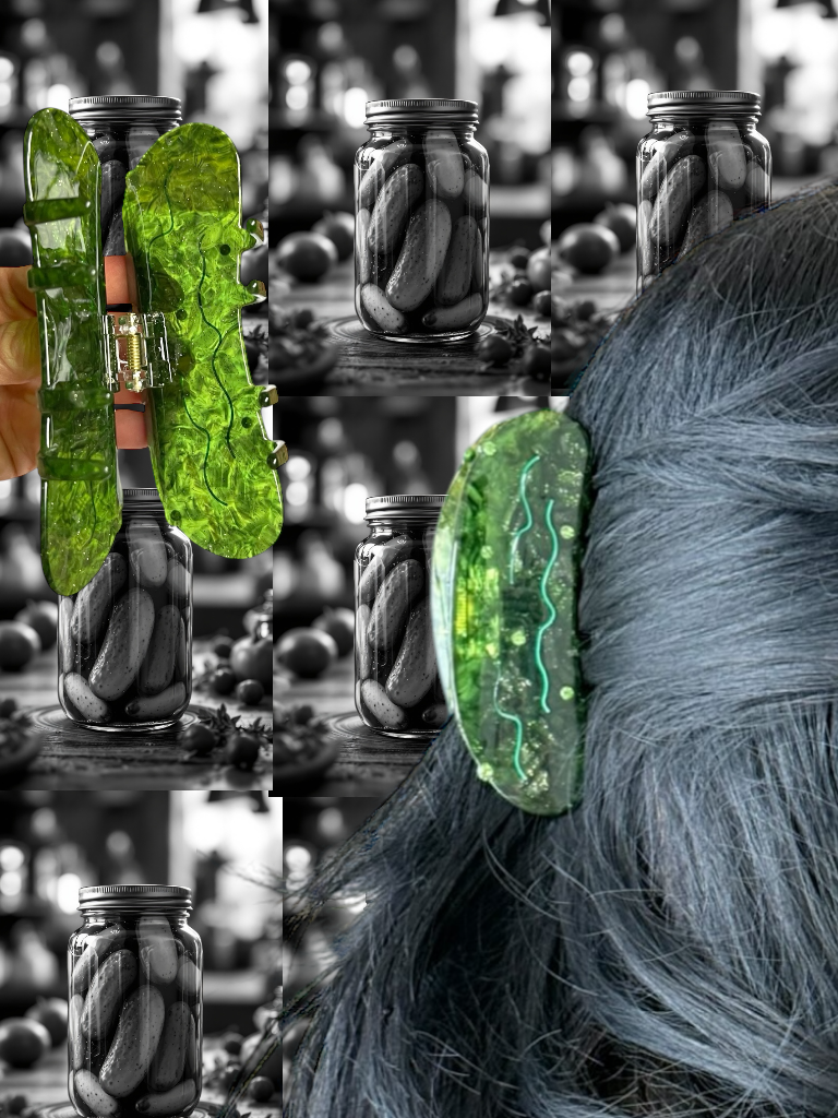 Blingy Pickle Hair Claw