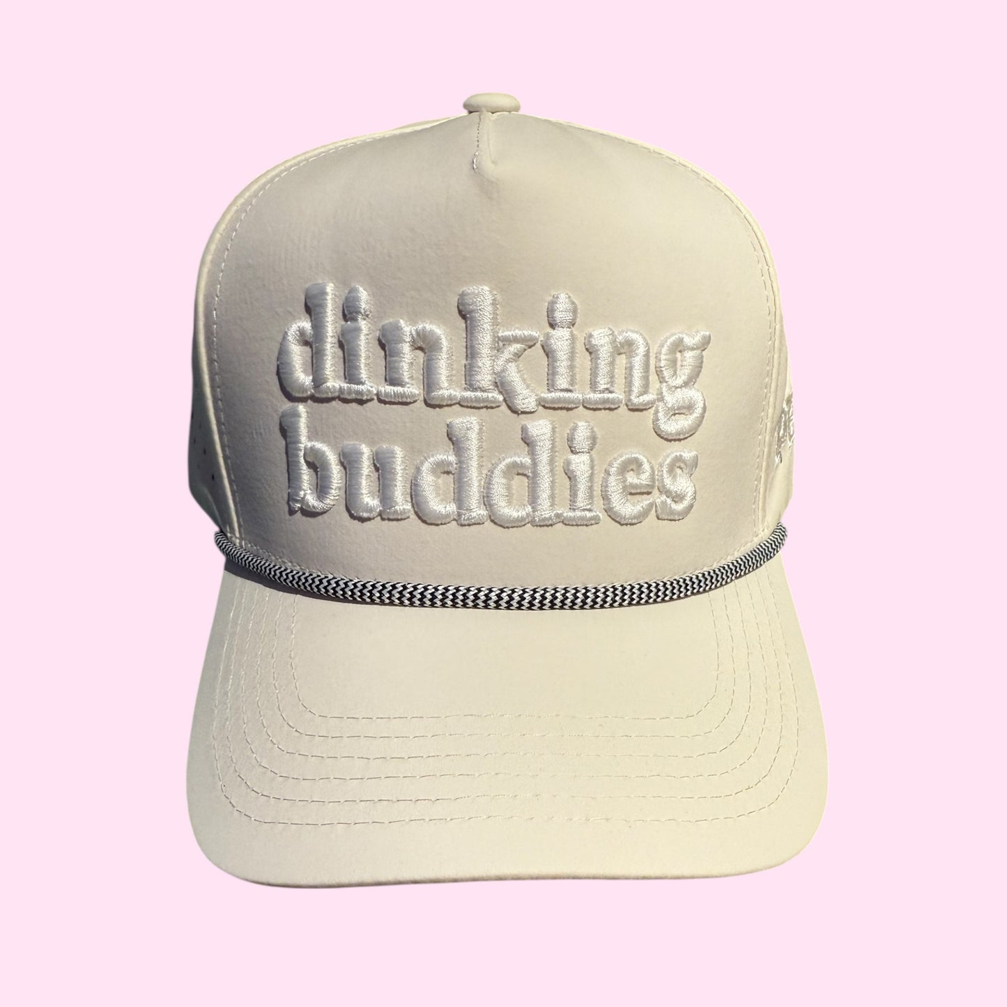 dinking buddies Hat | creamy white + white