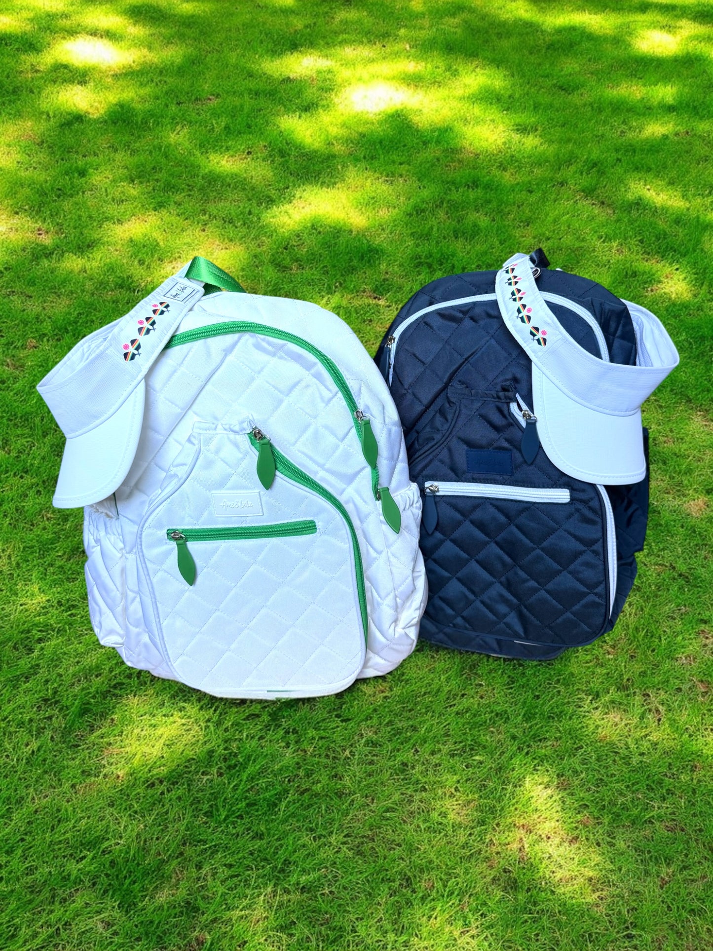 Head in the Game Paddles Visor | White + Rainbow