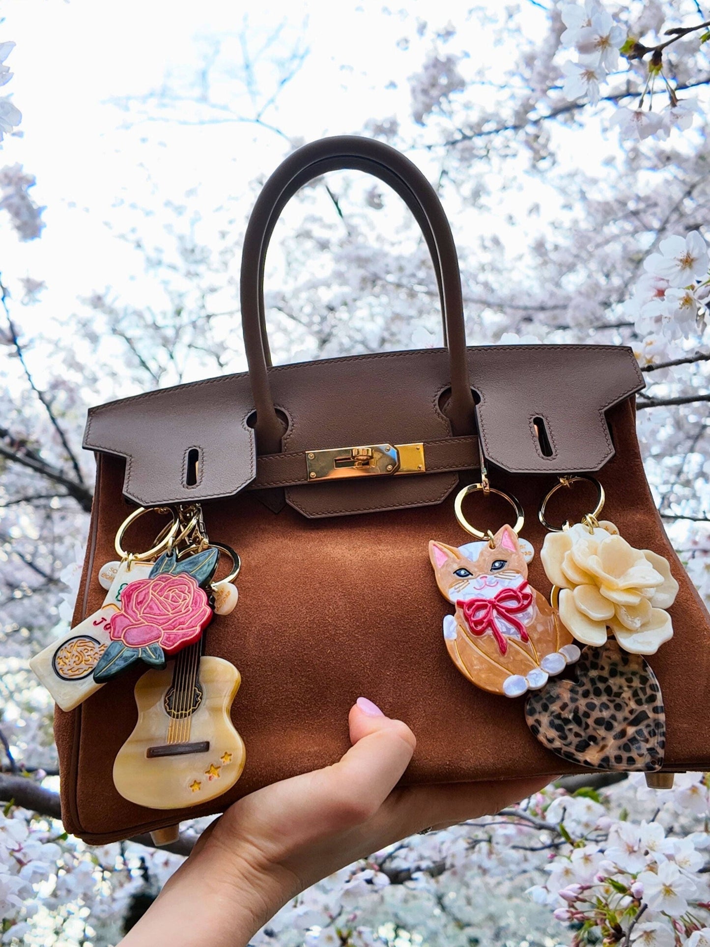 Hand-painted Mahjong Bag Charm + Keychain | the OG