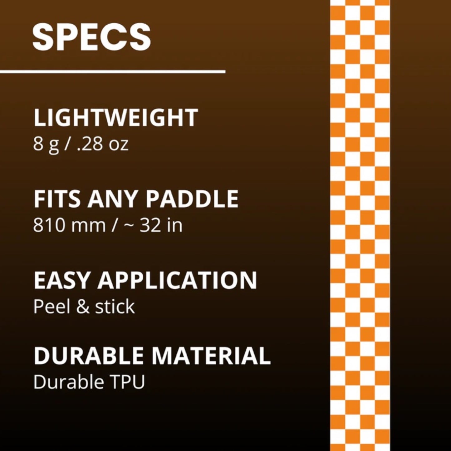 Edge Tape | orange checkers