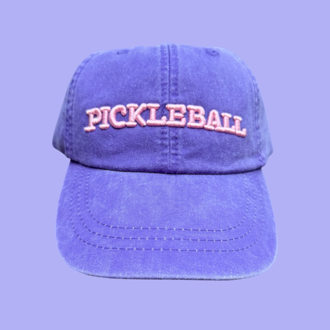 Embroidered "dad" Hat | purple + pink