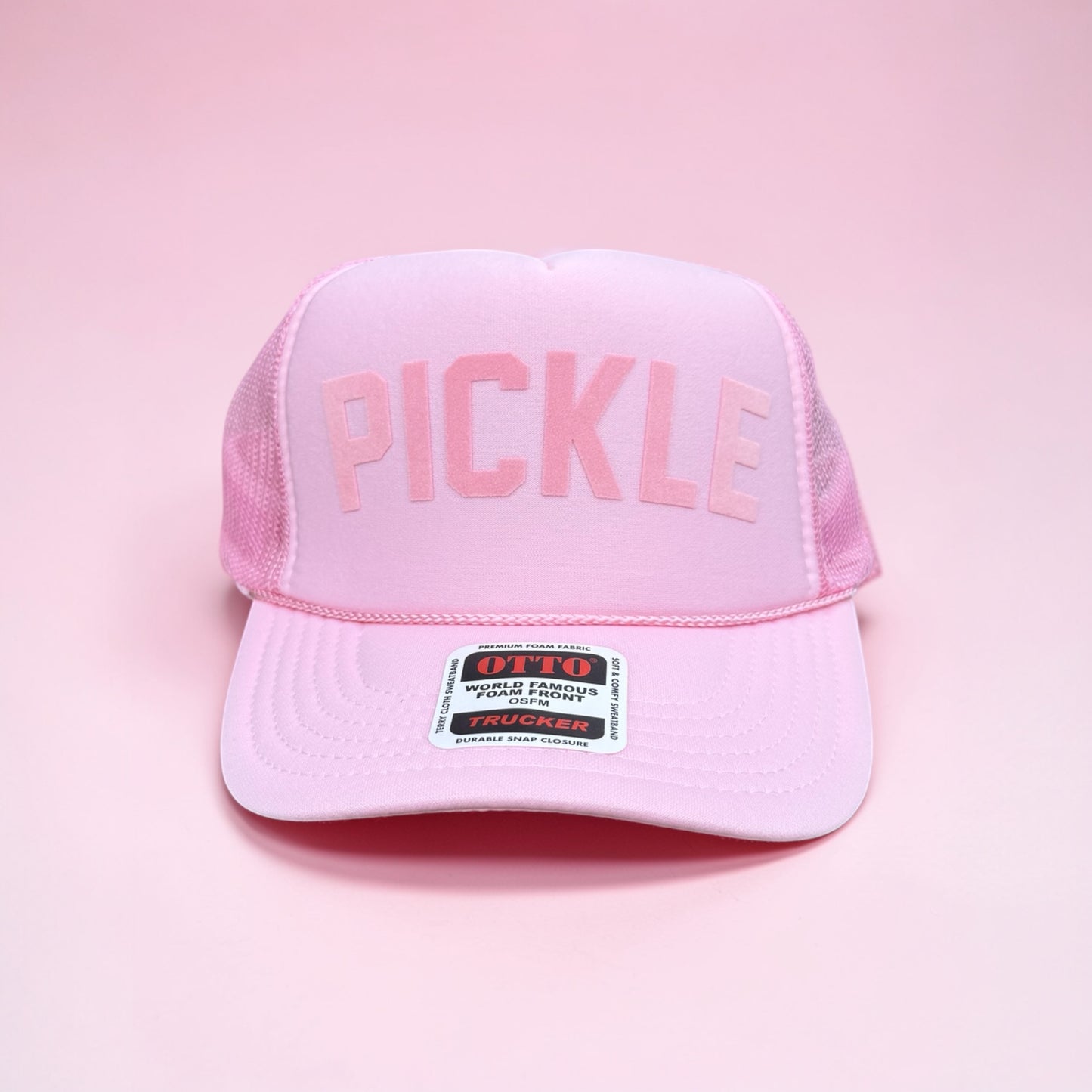 PICKLE Trucker Hat | light pink