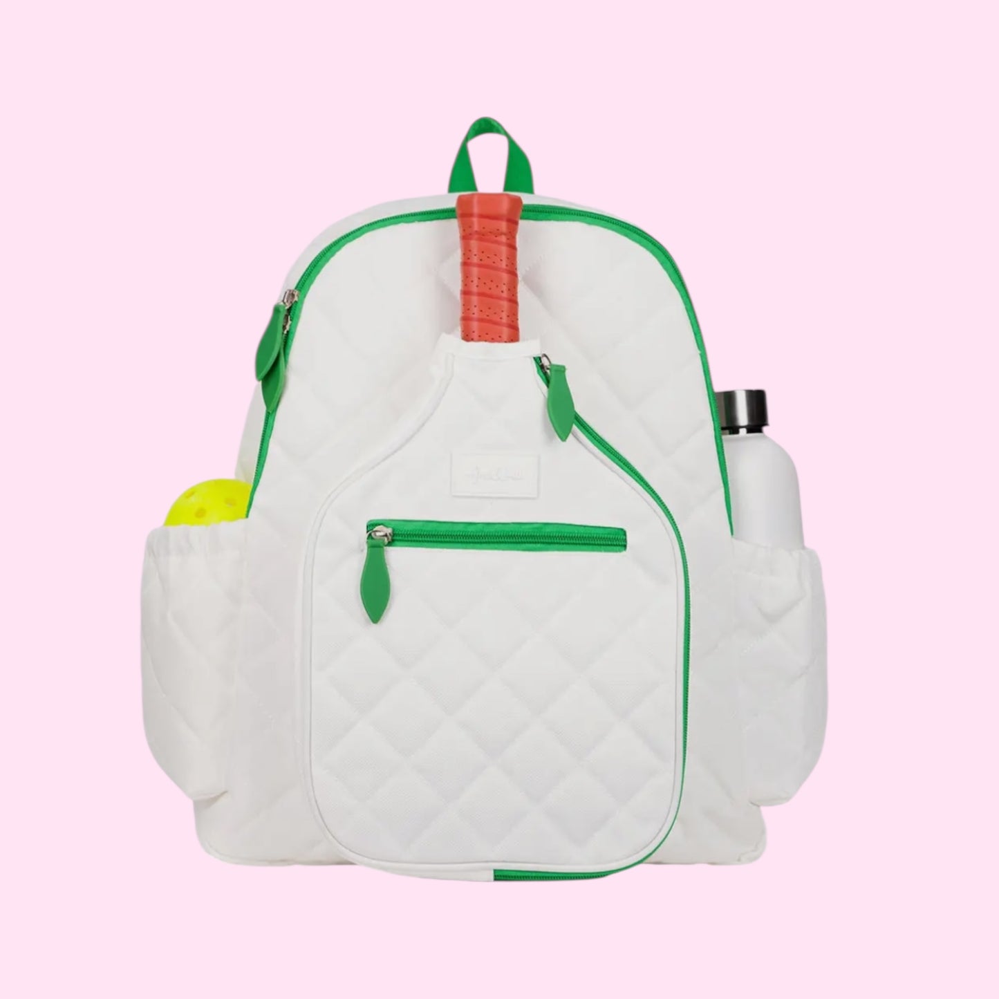 Pickleball Backpack Bag | White + Green