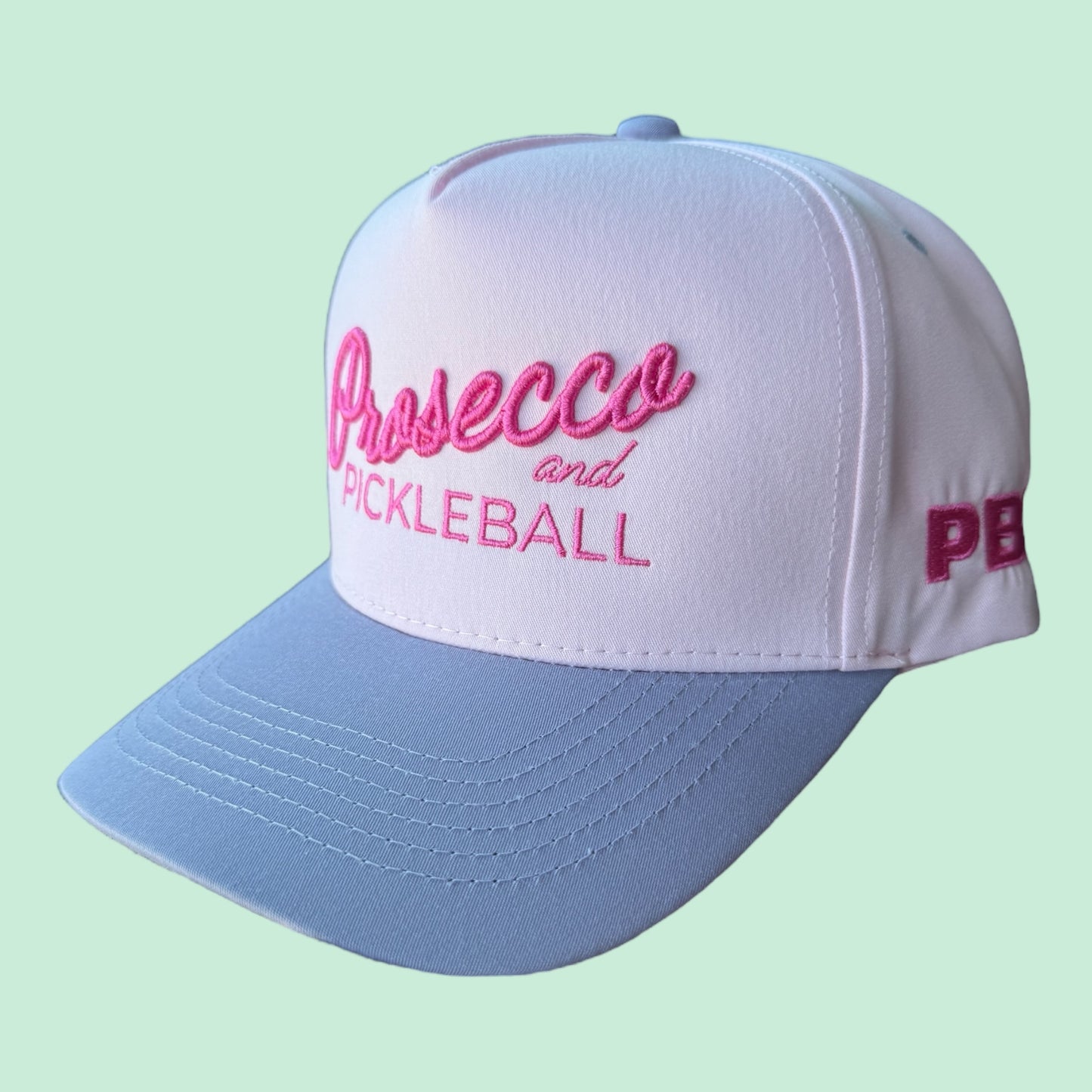 Prosecco and Pickleball Hat | Bubblegum Pink + Lavender + Hot Pink