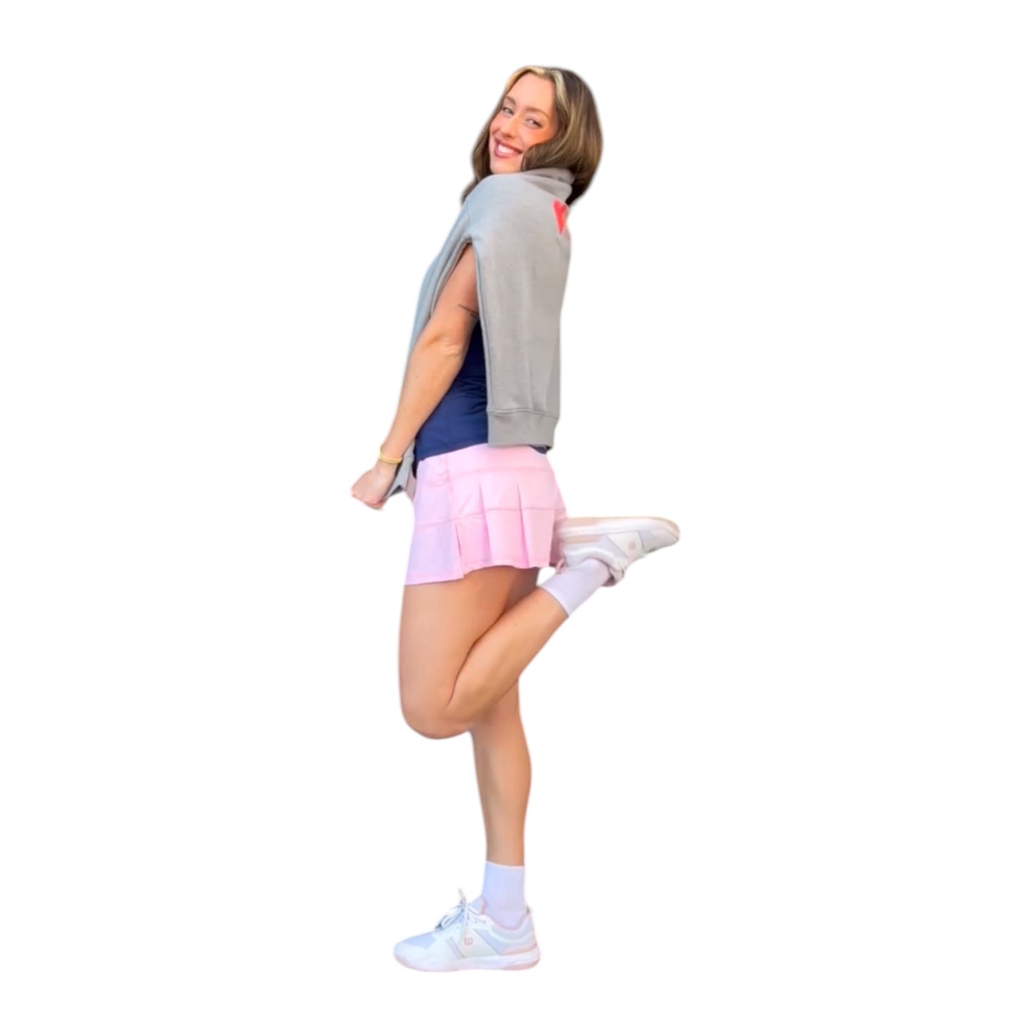 Oversized Fleece Heart PCKL Crewneck Sweatshirt