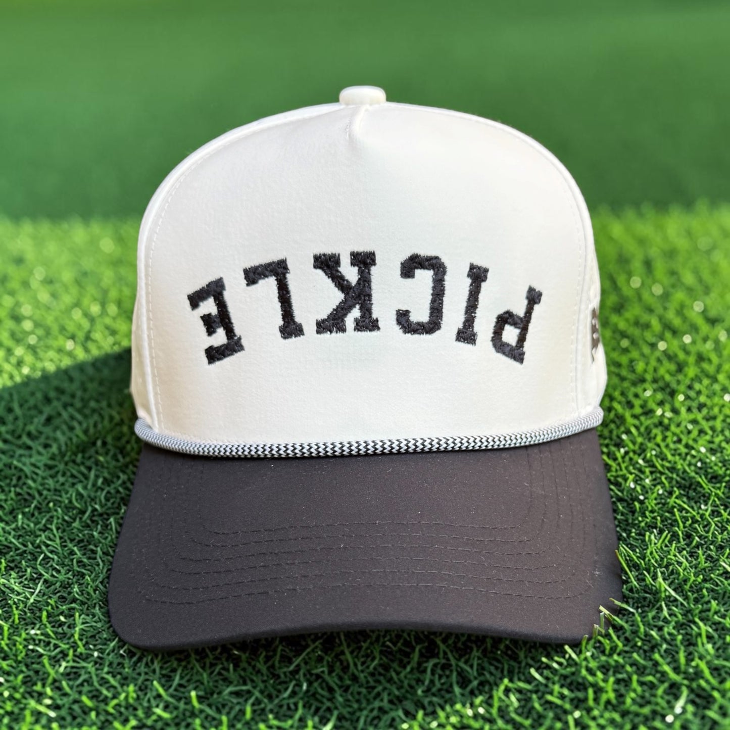 PICKLE Performance Hat | Black + Beige