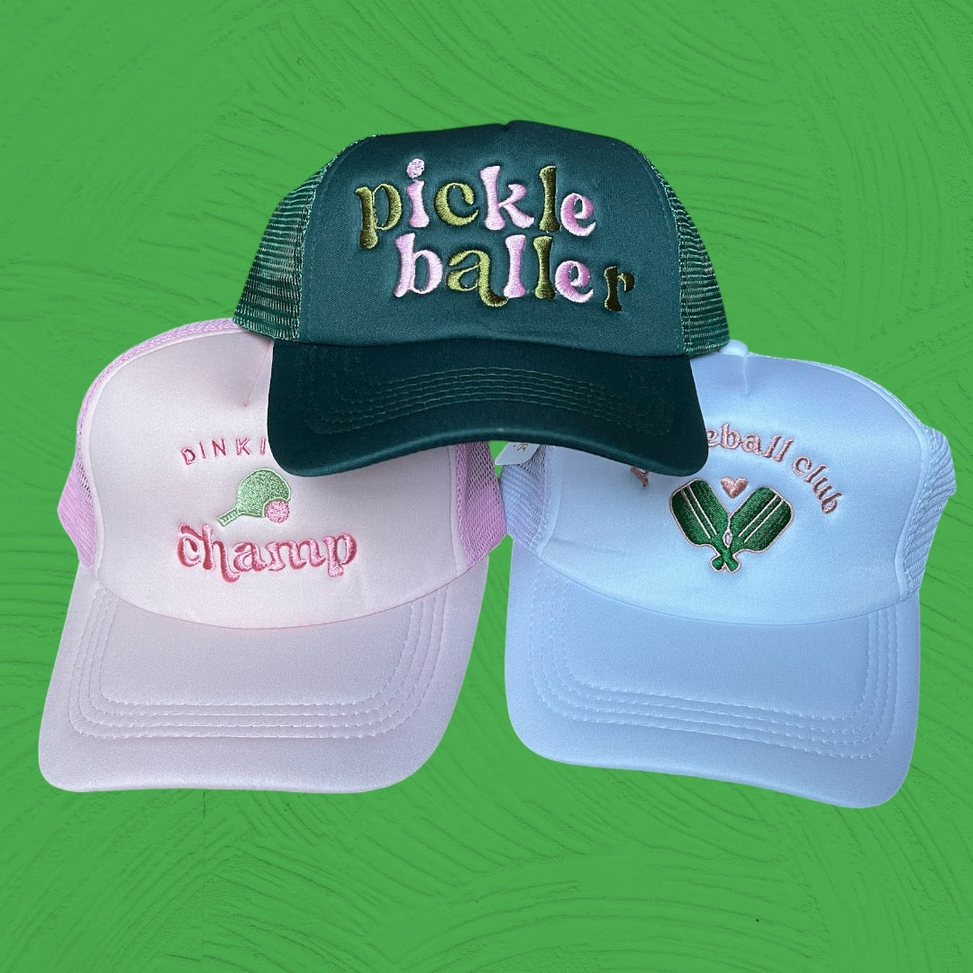 Pickleball Club Trucker Hat | White