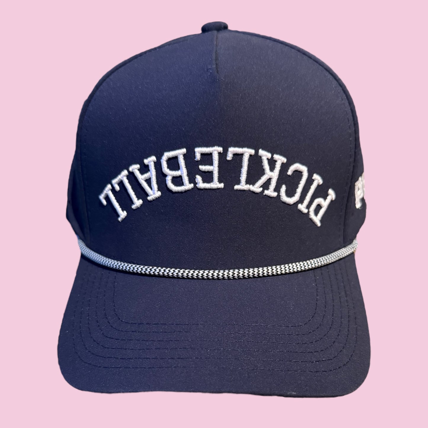 PICKLEBALL Upside Down Hat | navy blue + white