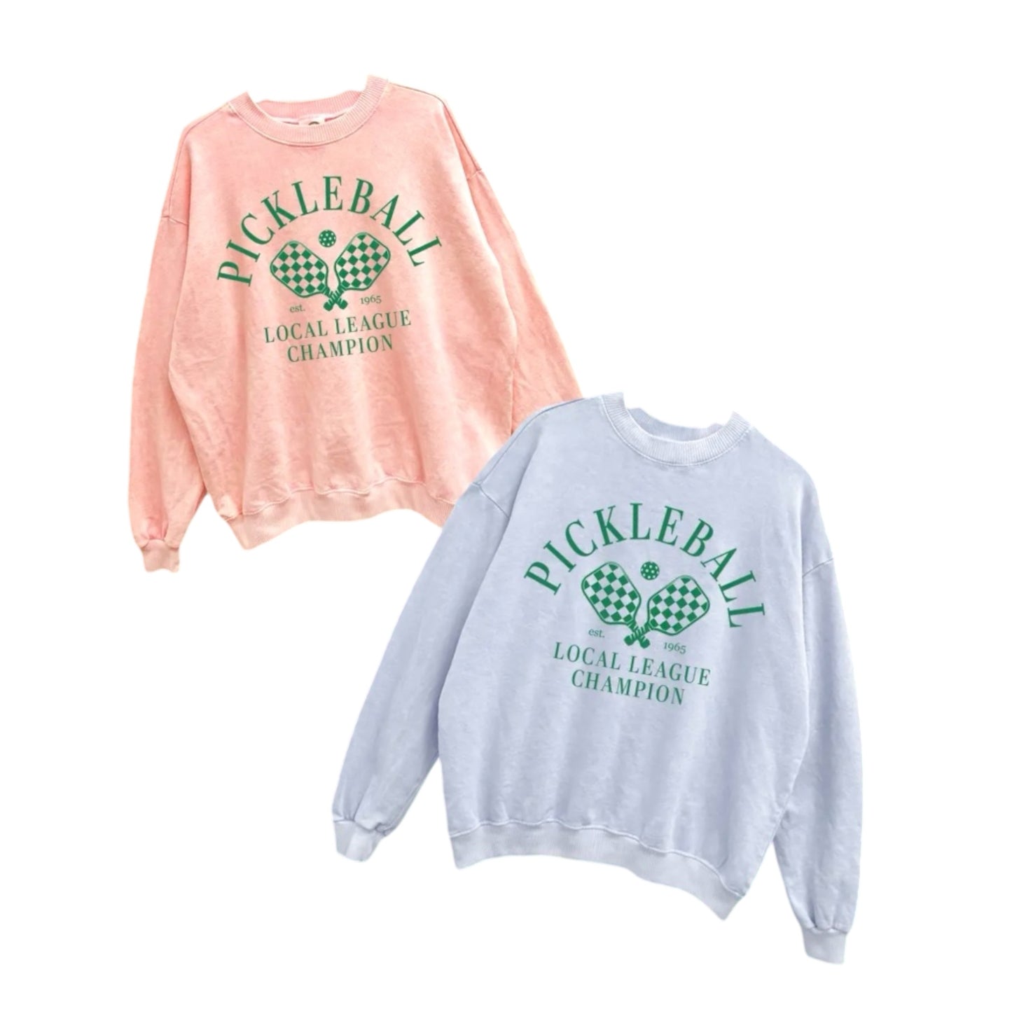 LOCAL LEAGUE CHAMPION | Mineral Washed Blue Sweatshirt