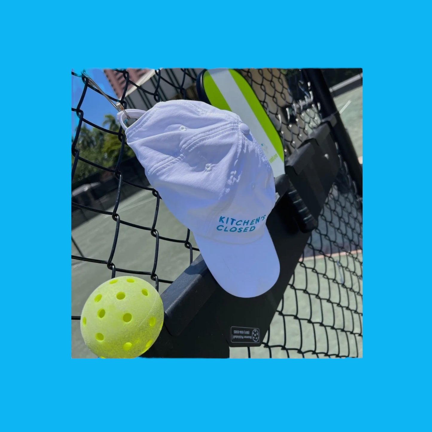 Kitchen's Closed Pickleball Athletic Hat | White