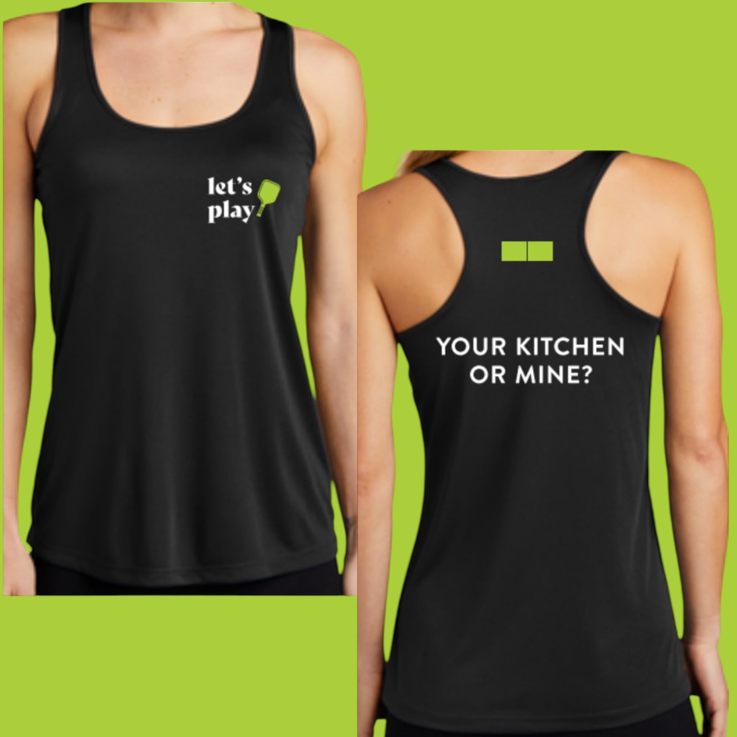 Your Kitchen or Mine Lux Performance Tank | Black