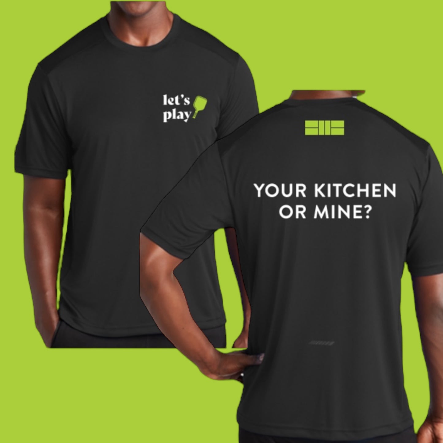 Men's Your Kitchen or Mine Performance Shirt | Black
