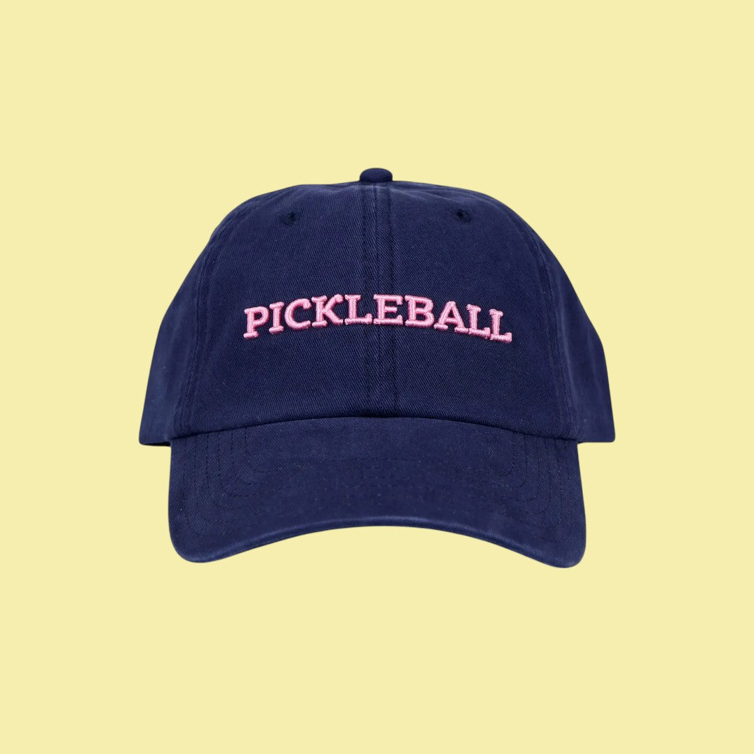 PICKLEBALL Embroidered Hat | Navy + Pink