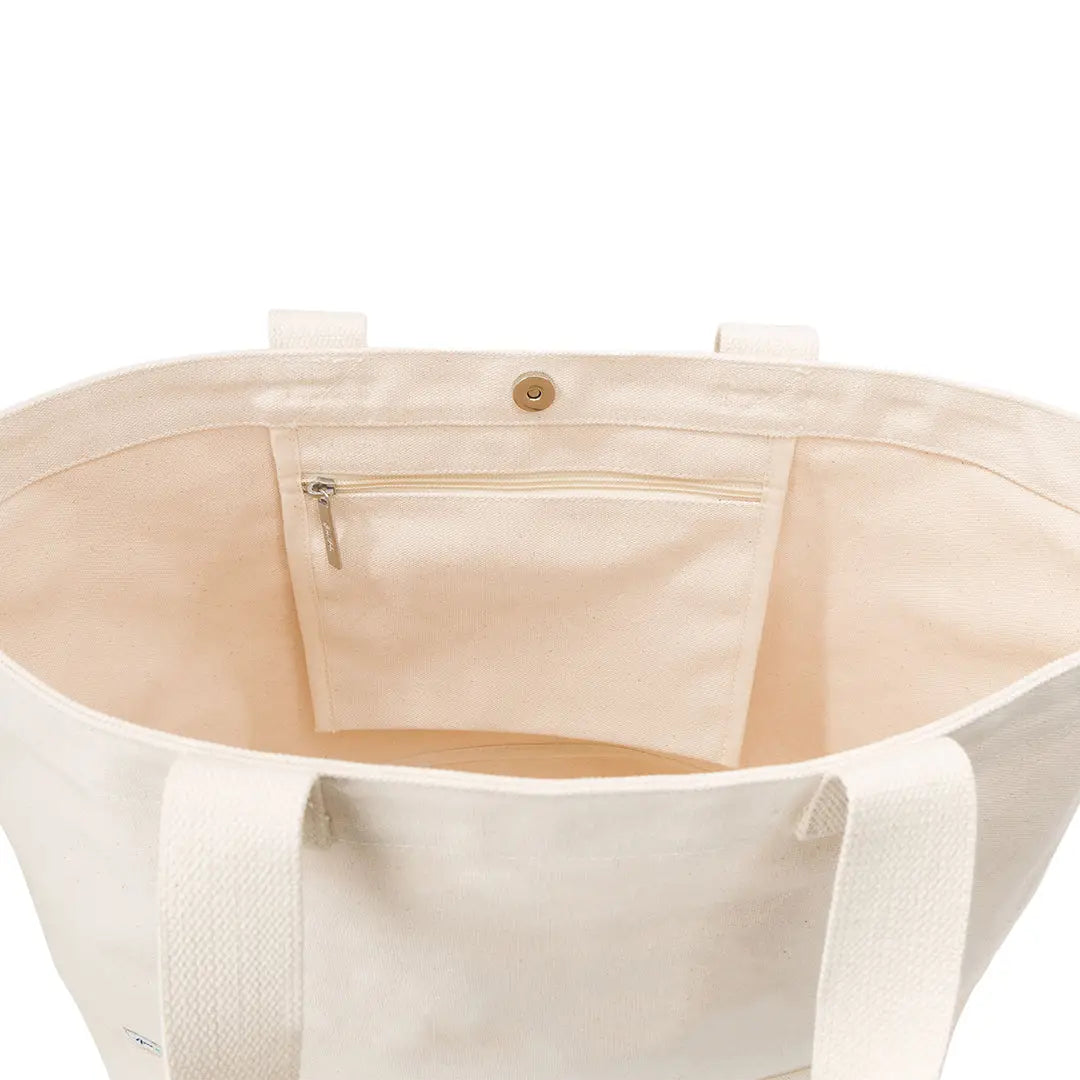 Country Club Canvas Embroidered Tote | Neon "matchpoint"