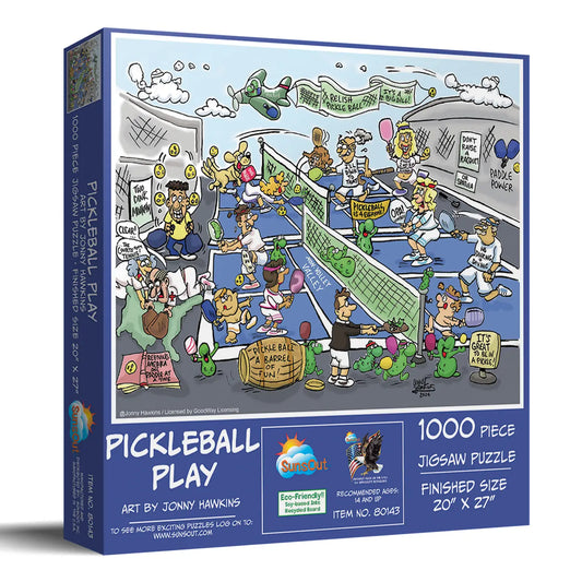Pickleball Play 1000 Piece Puzzle
