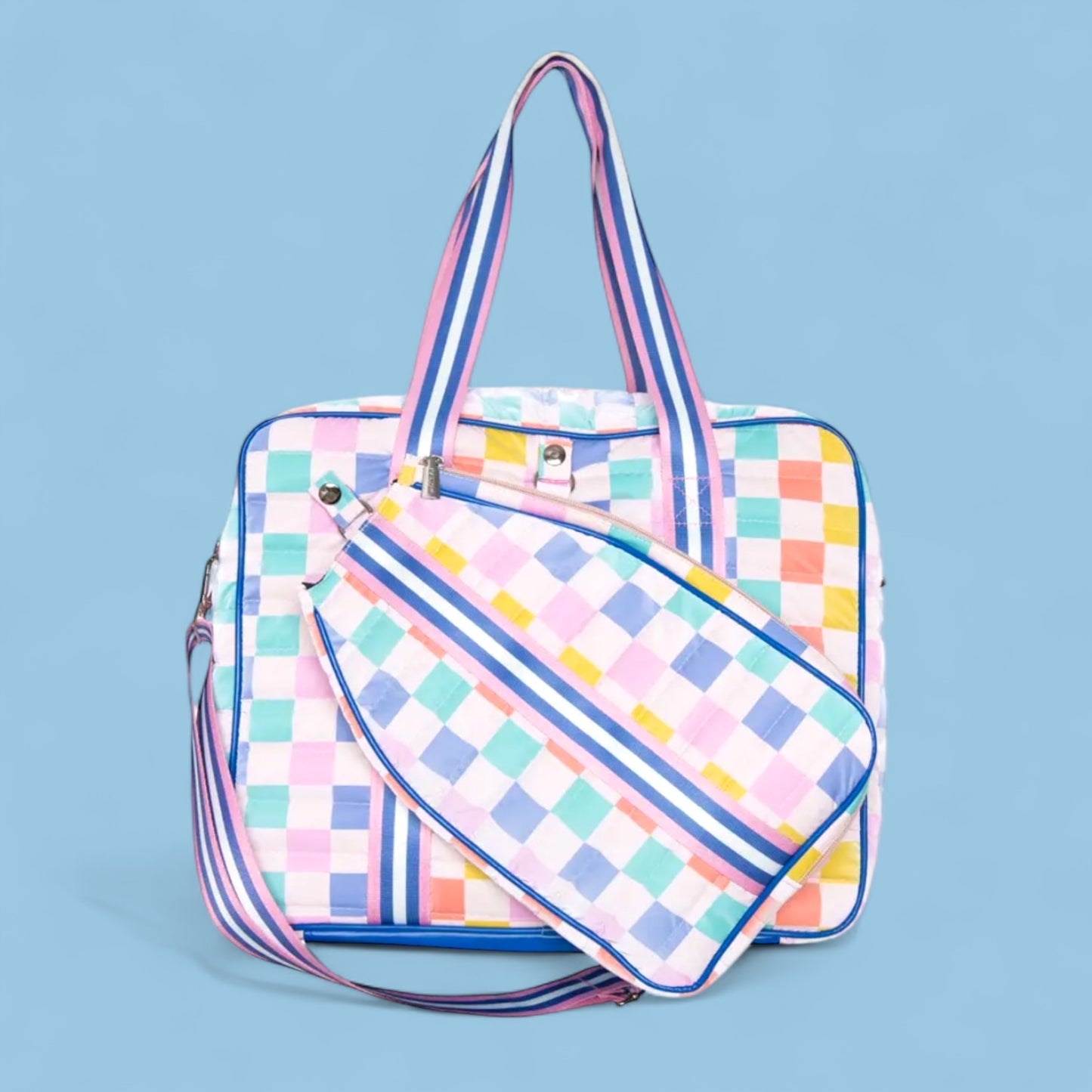 Pickleball Bag | multi color checkerprint