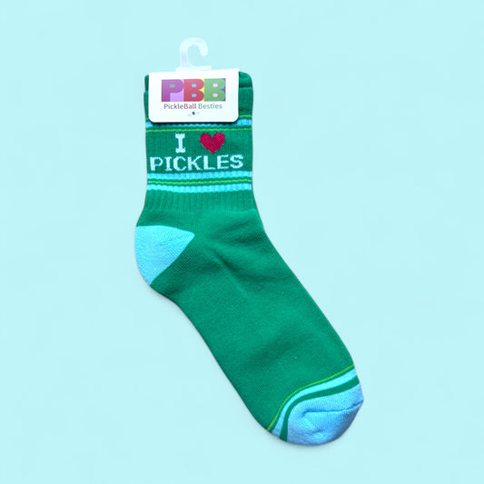 Heart Pickles Fun Socks | green | short