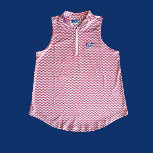 IN STORE ONLY! Sleeveless Performance Tank/Top | pink + paddle pattern