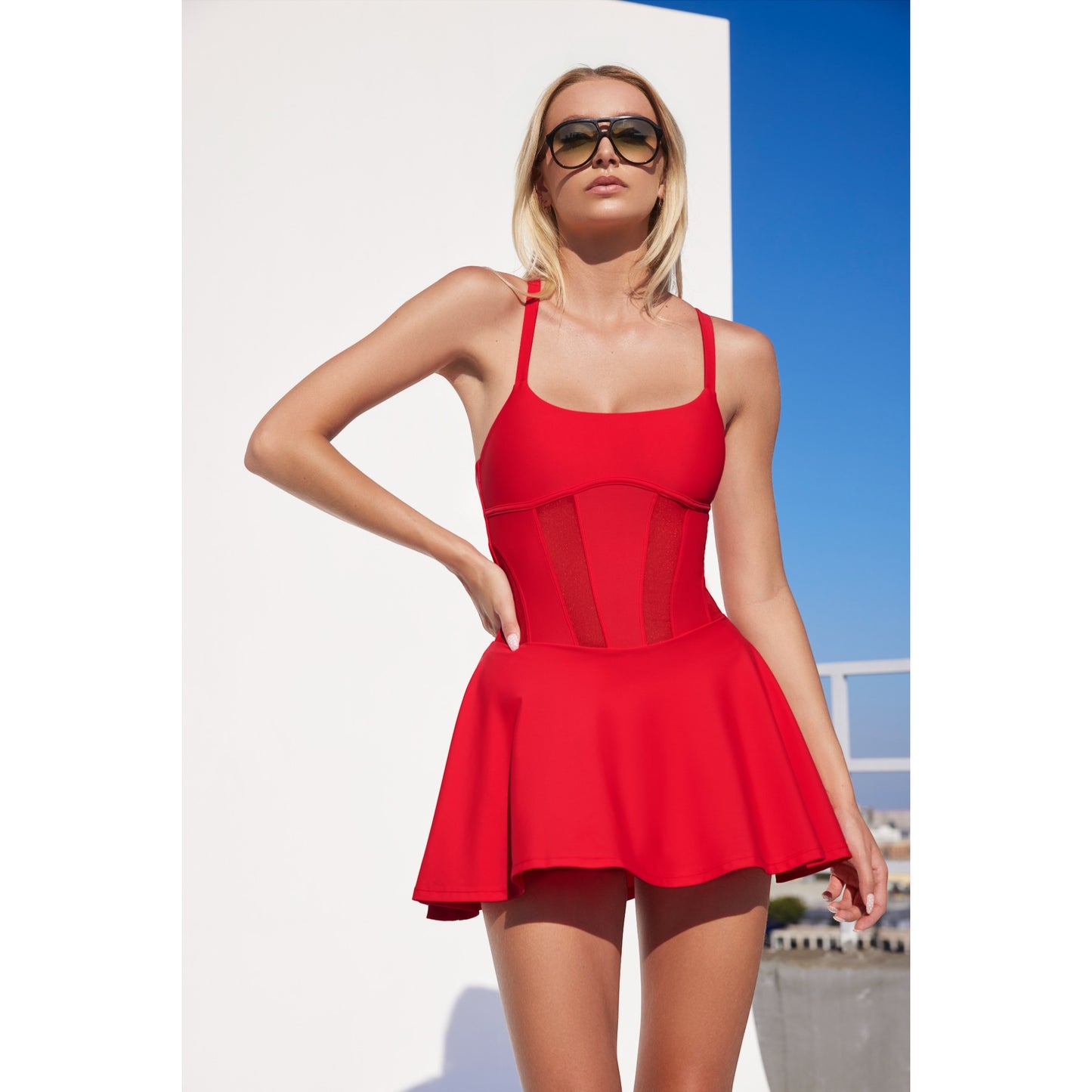 Tokyo Tank Dress | real red