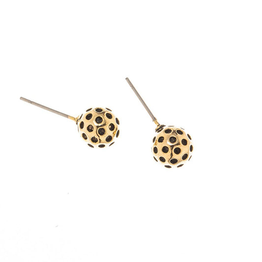Pickleball Stud Earrings | gold