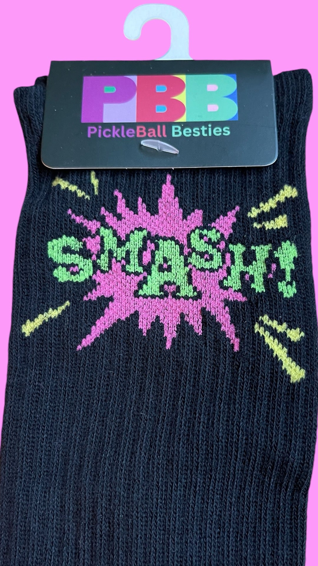 SMASH! Fun Socks | Black
