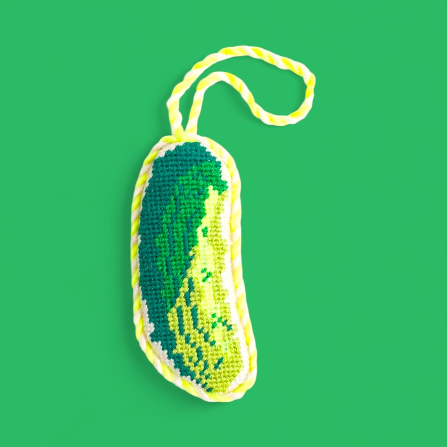Needlepoint Ornament | pickle