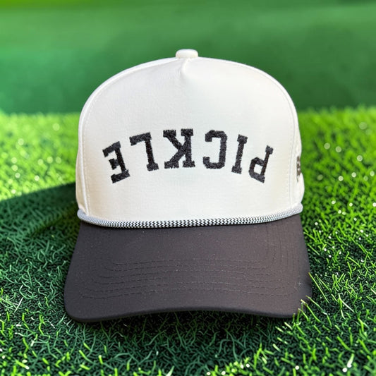 PICKLE Performance Hat | Black + Beige