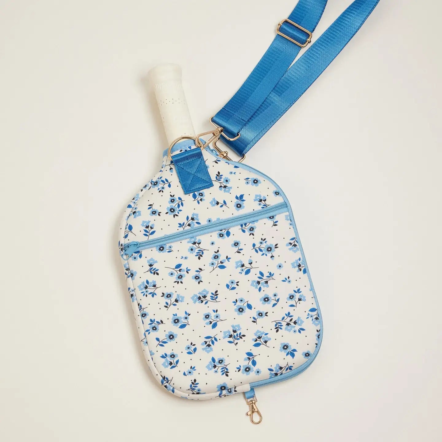 Floral Pickleball Paddle Cover | blue