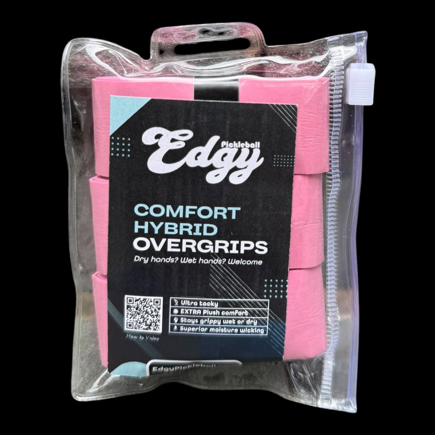 Hybrid Overgrip | 3 Pack | Raspberry Pink