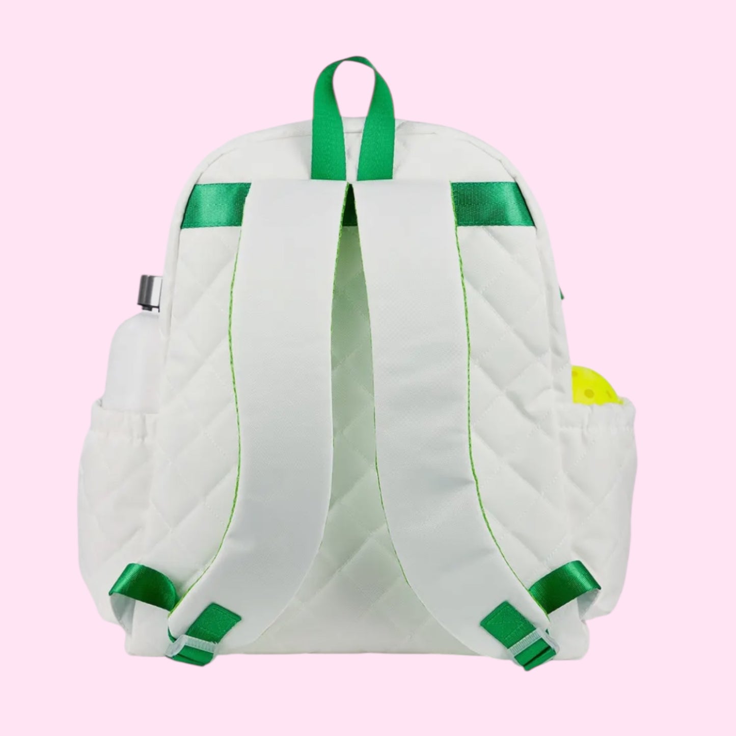 Pickleball Backpack Bag | White + Green