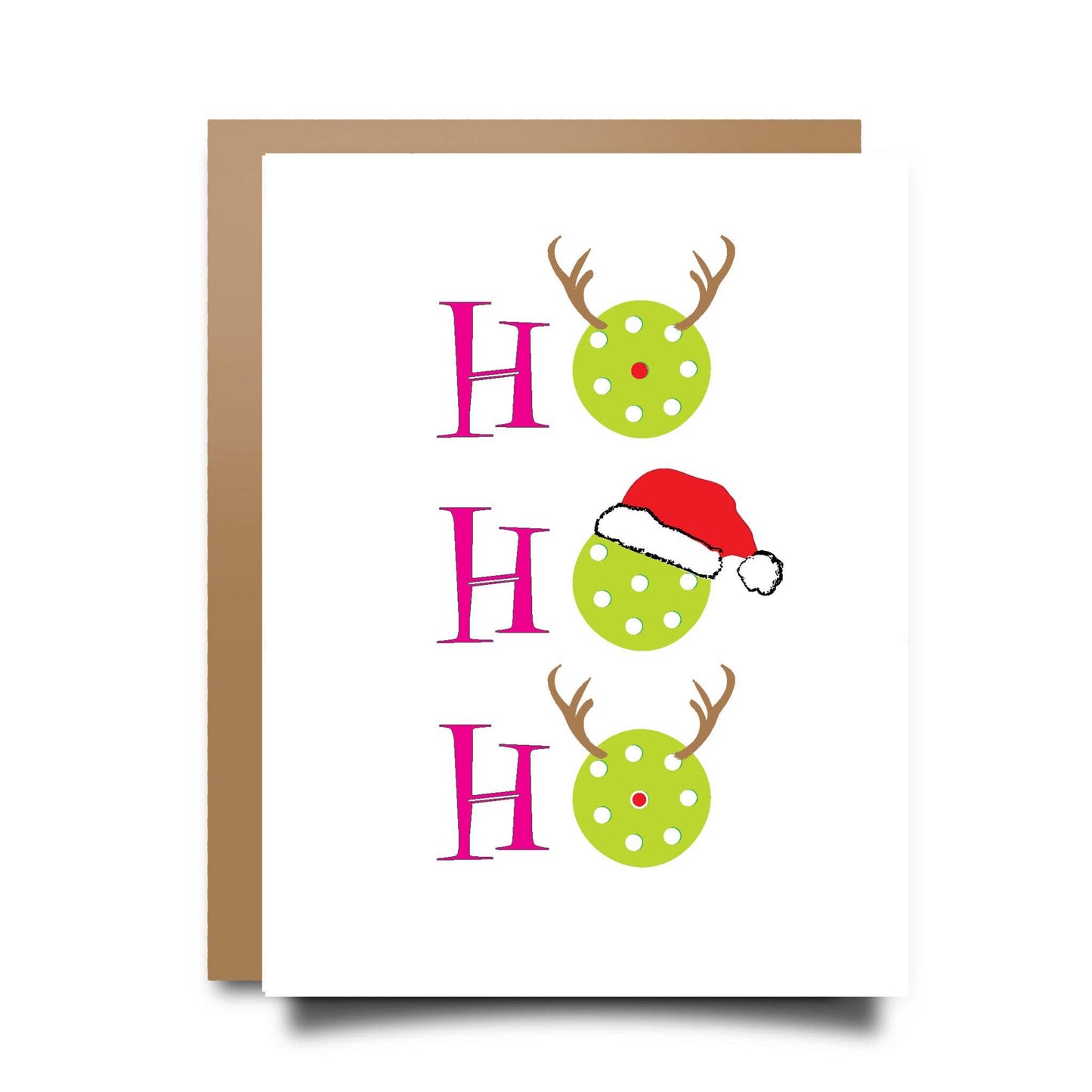 Ho Ho Ho Pickleball Card