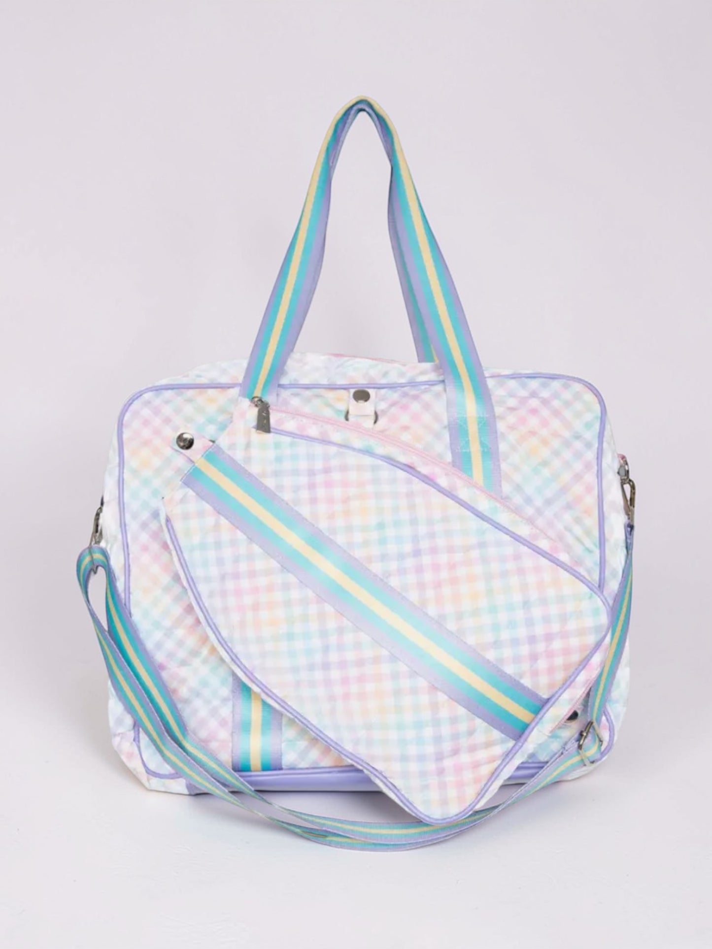 Pickleball Bag | rainbow gingham