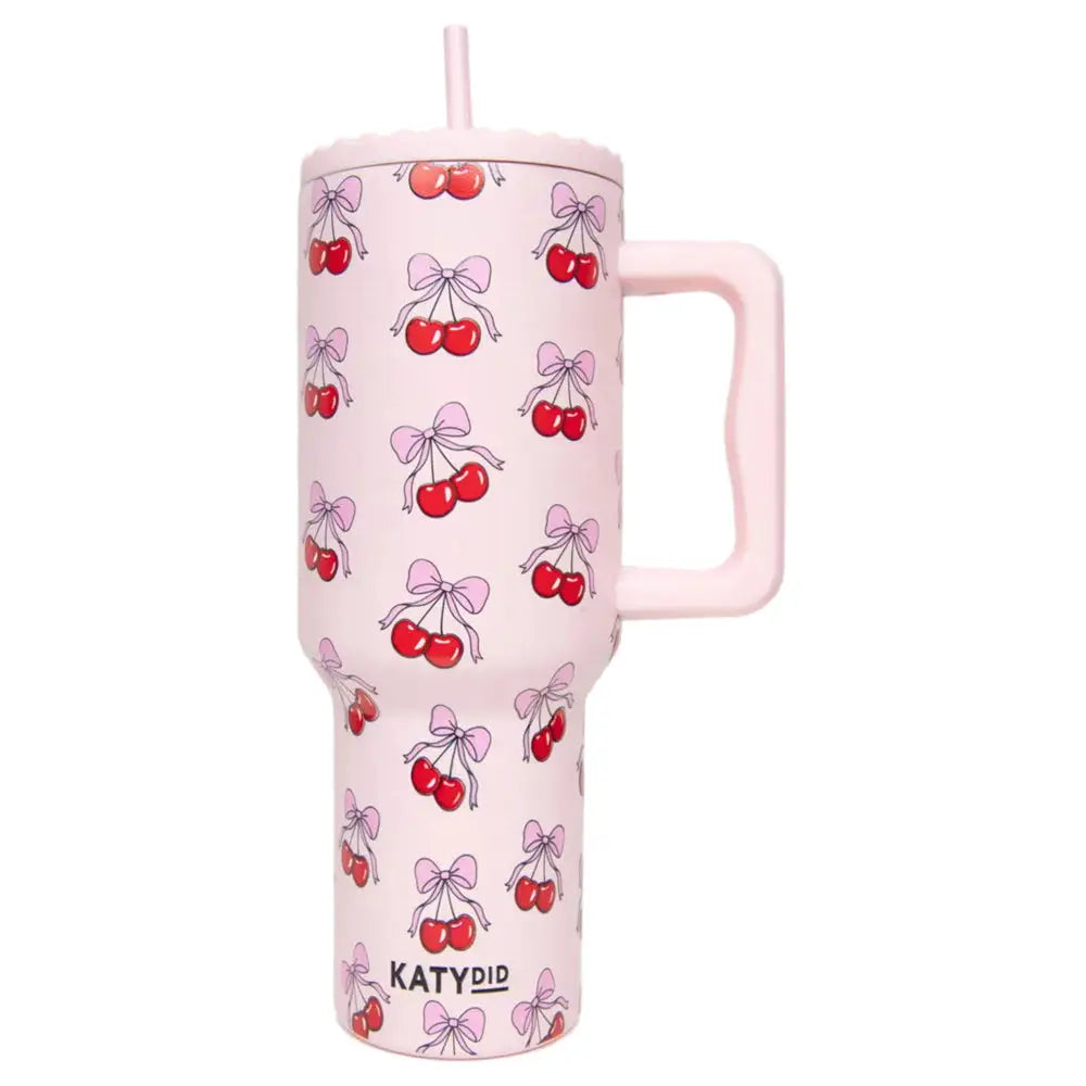 IN STORE ONLY! 38oz Tumbler Cup | cherry bow