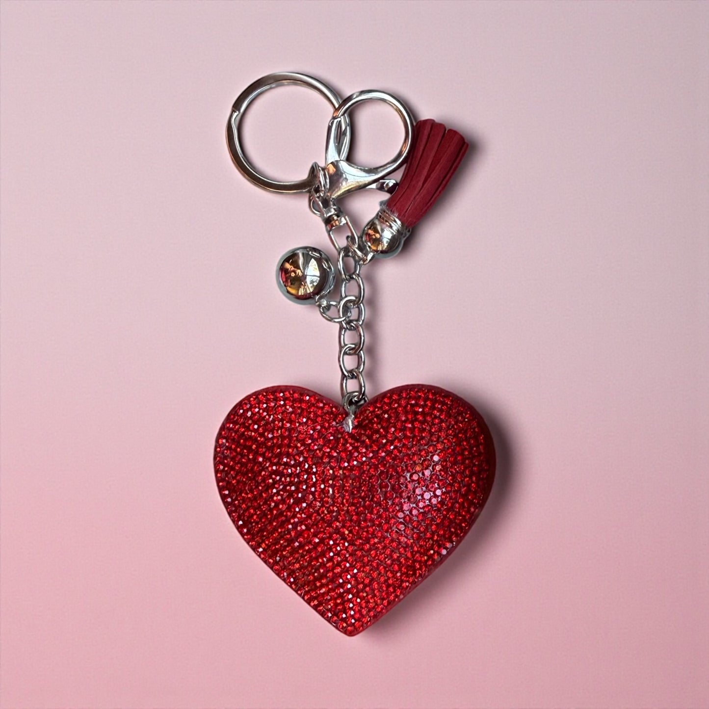 Rhinestone BLINGY Red Heart