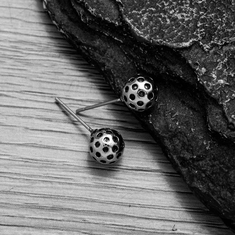 Pickleball Stud Earrings | silver