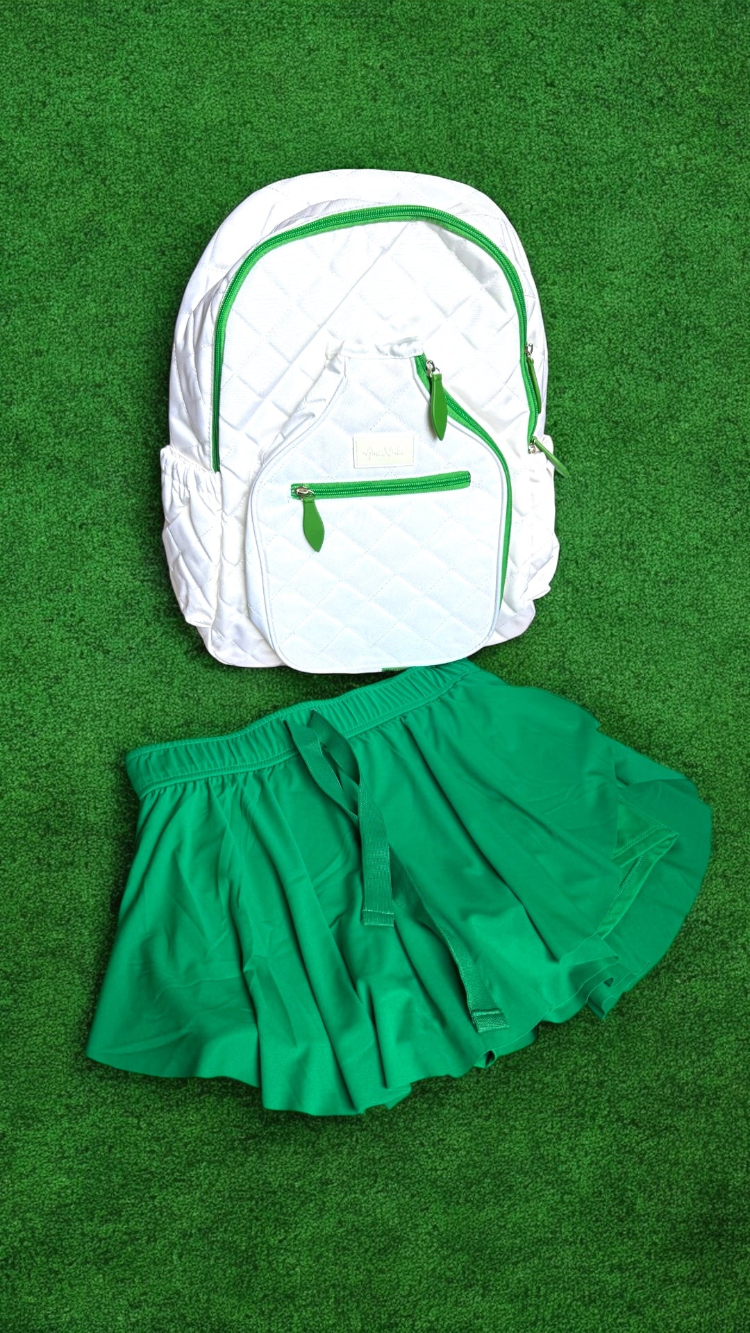Flare Skort With Hidden Inner Pockets | kelly green