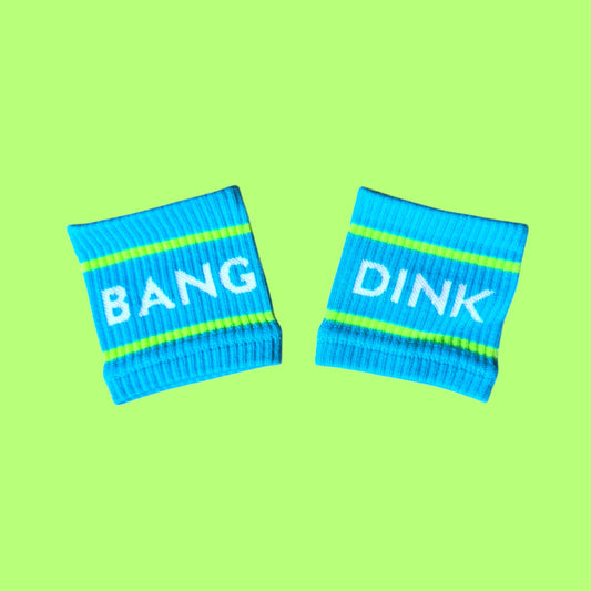 Dink & Bang Pickleball Wristbands | Blue