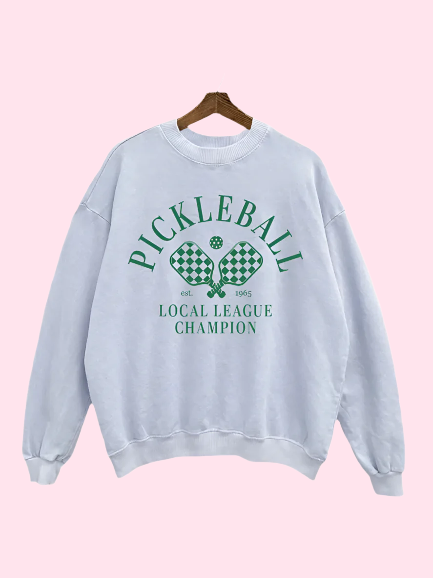 LOCAL LEAGUE CHAMPION | Mineral Washed Blue Sweatshirt